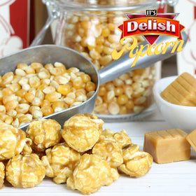 Its Delish kosher vegan label on bag highlighting plant-based indulgence.