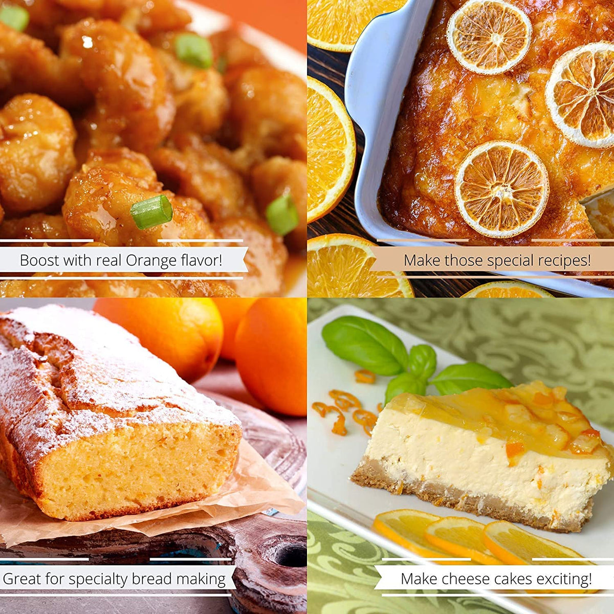Its Delish orange-peel granules for desserts and beverages