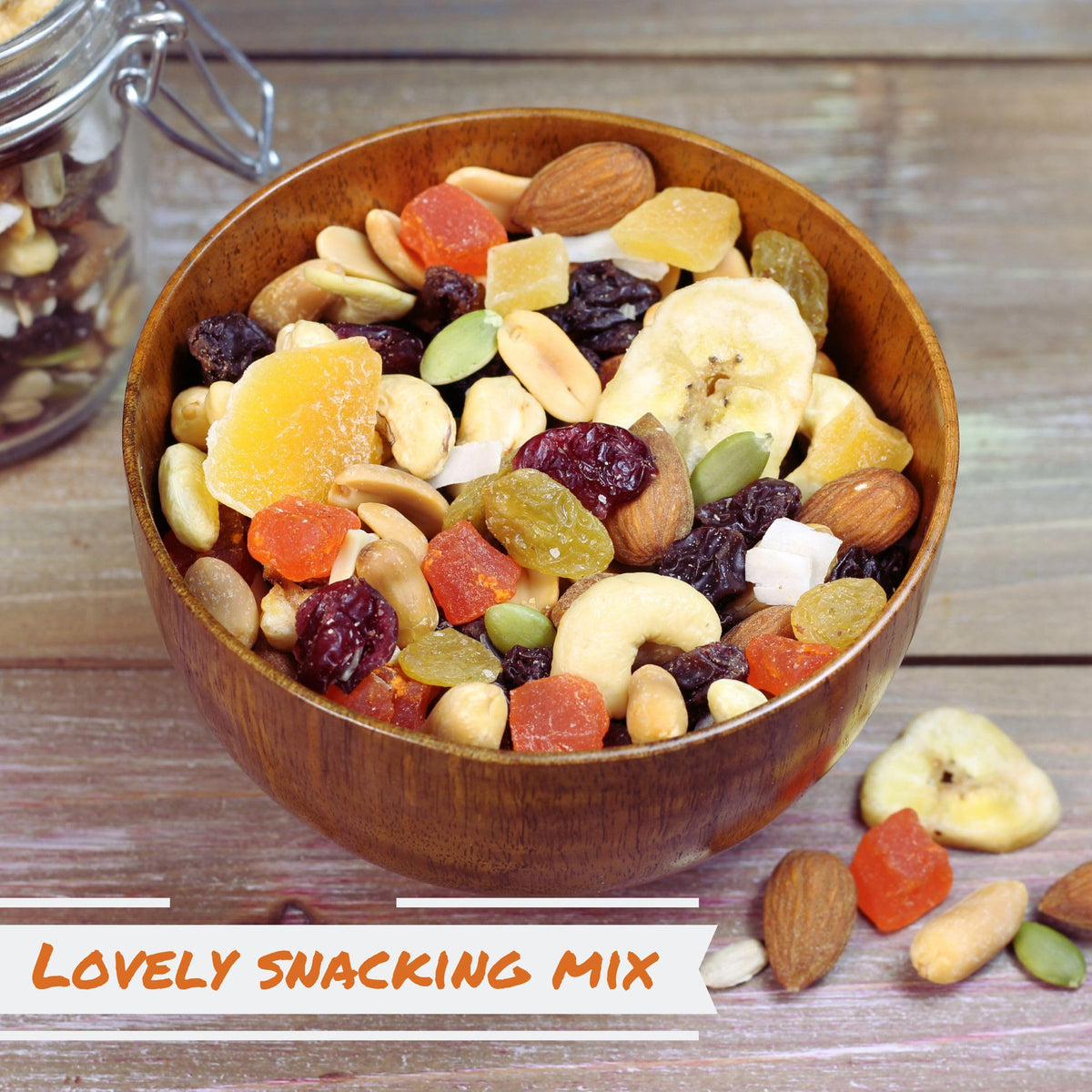 It's Delish Tropical Mix Trail Mix on-the-go-snack captures portable energy for workouts or commutes.