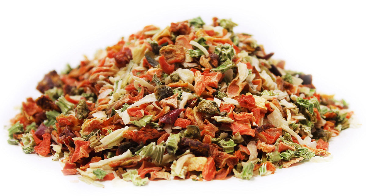 Its Delish veggie flakes for soups provide convenient base for quick meals.