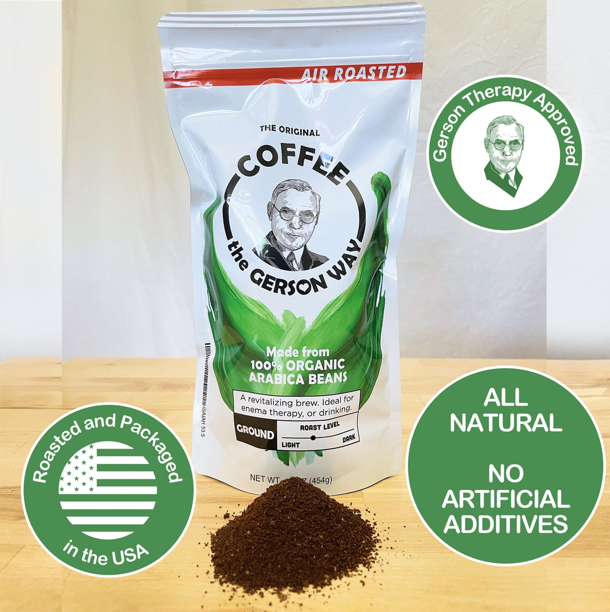 IT'S GERSON GOOD lab-tested purity: mold-free, fungus-free, mycotoxin-free assurance
