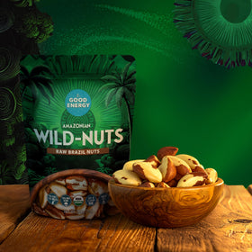 It's Good Energy non-GMO Brazil nuts jar – convenient 16 oz pouch for on-the-go nibbling.