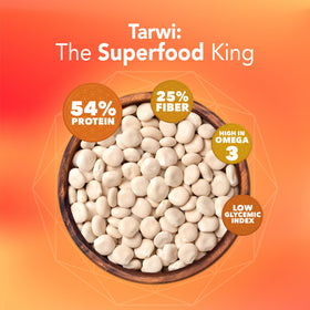 Its Good Energy Tarwi Snack in hand, a convenient, fiber-rich plant snack.