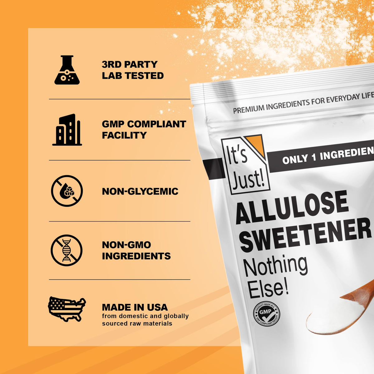 Its Just! Allulose setup in baking area ready for recipes