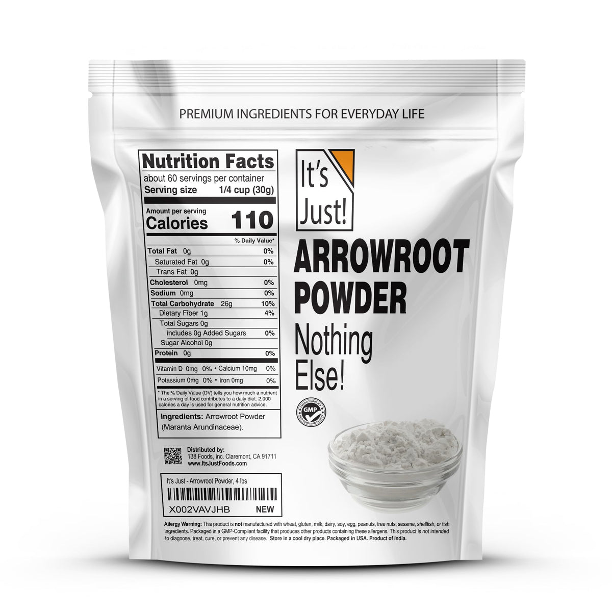 It's Just arrowroot powder in a dispense jar for smooth, lump-free sauces.