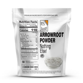 It's Just arrowroot powder in a dispense jar for smooth, lump-free sauces.