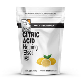 Its Just! citric acid powder enhances flavors and natural preservation.