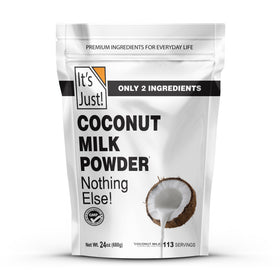 It's Just coconut milk powder bottle for dairy-free cooking and creamy sauces.