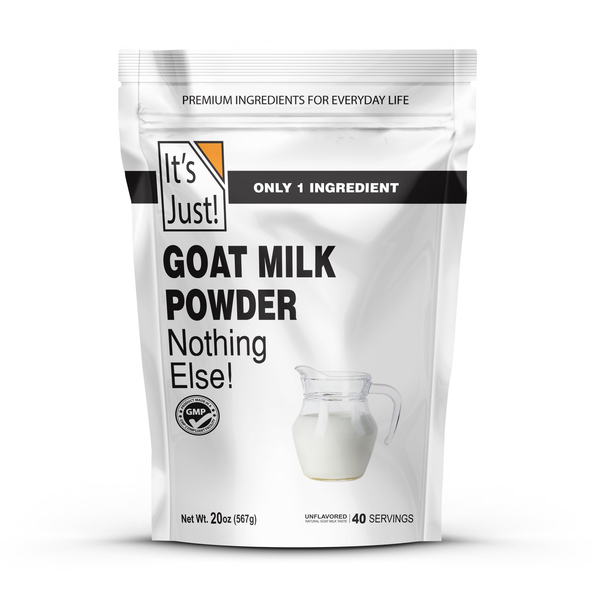 It's Just! Goat Milk Powder – 1.25 lb, Grass-Fed Australian, Easy to M ...