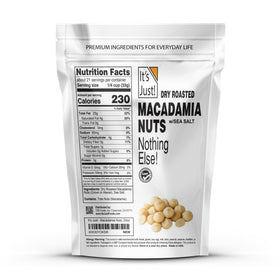 Its Just Hawaiian Macadamia Nuts handful snack showing convenient on the go option