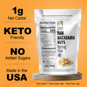 Its Just Hawaiian macadamias grown in Hawaii add premium texture to recipes.
