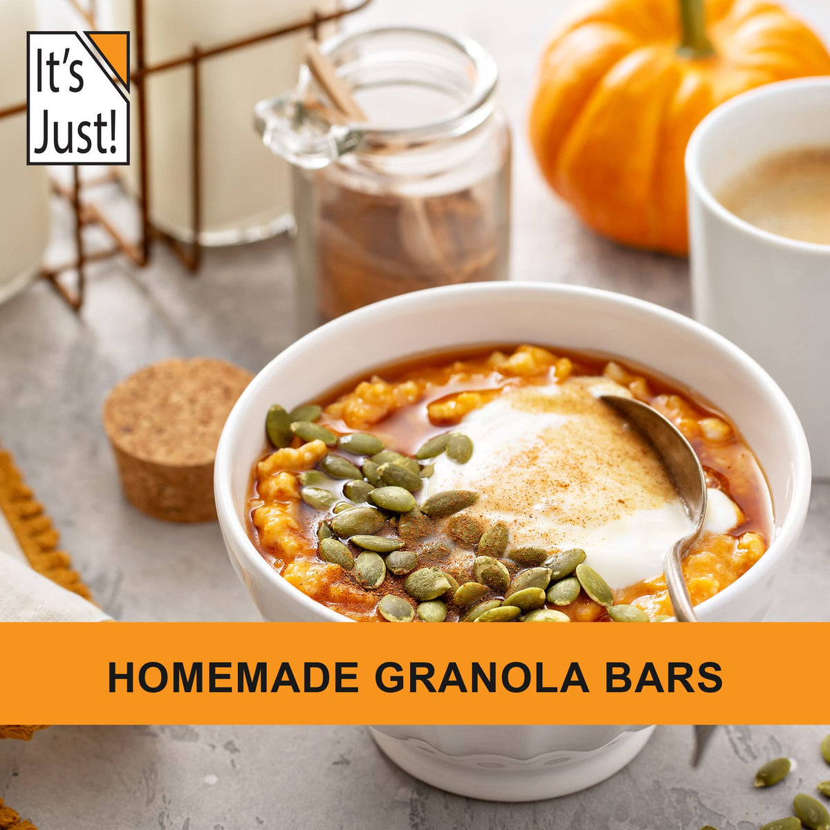 It's Just! pumpkin seeds packaging USA highlights quality and GMP production.