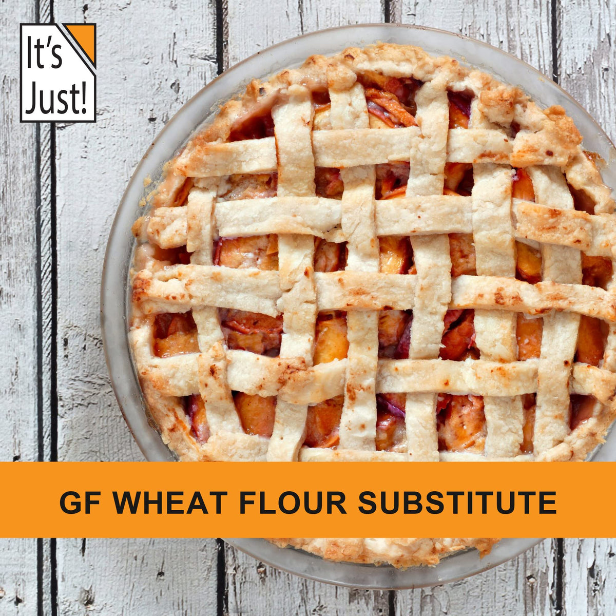 It's Just! Tapioca Flour close-up texture, smooth starch ideal for 1:1 substitutions.