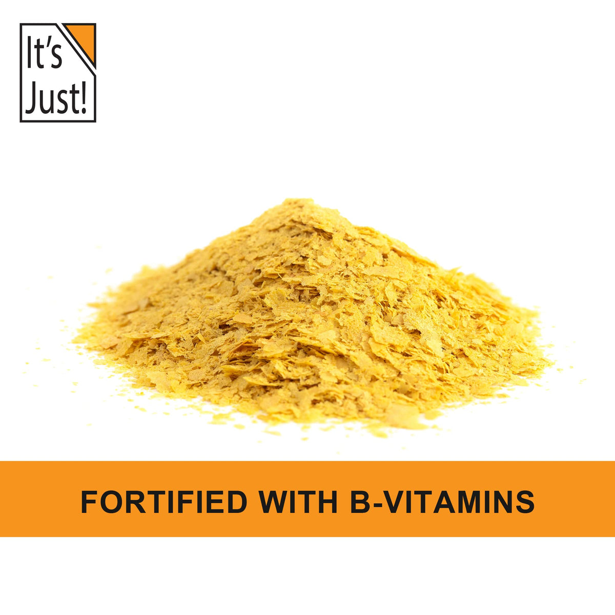 Its Just! yeast flakes on a salad topping enhances fresh greens with savory flair.