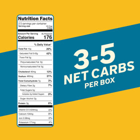 Its Skinny 5-net-carb serving supports carb-conscious meals.