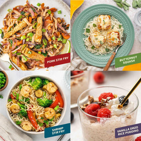 Its Skinny six-pack bundle image shows convenient meal prep.