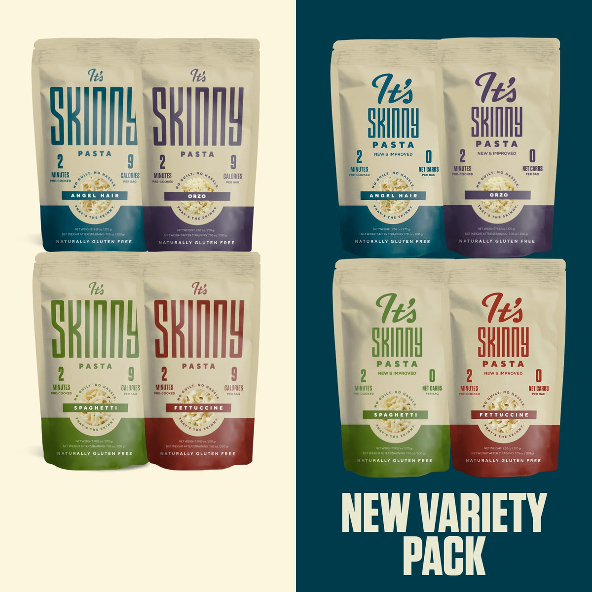 Its Skinny Pasta vegan and Kosher-friendly option