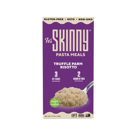 Close-up of the It's Skinny Truffle Parm Risotto cheese sauce for creamy texture.
