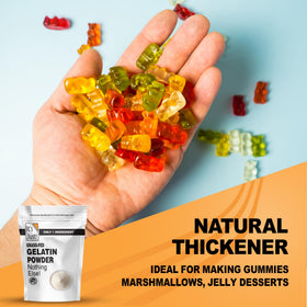 It's Just! gelatin powder dissolves smoothly into a liquid for silky textures.