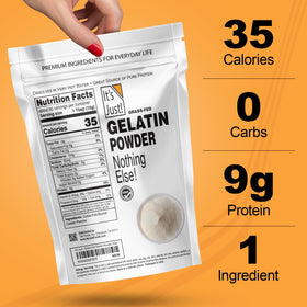 It's Just! gelatin powder used to make gummies and marshmallows at home.