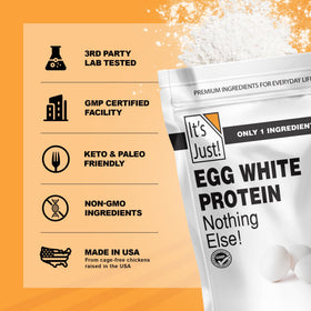 Its Just! keto-friendly baking with egg white protein for low-carb recipes