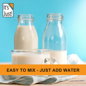 Its Just! Whole Milk Powder canister designed for kitchen storage.