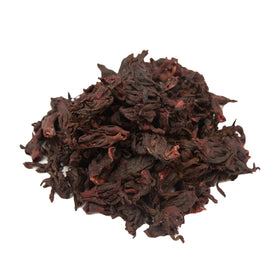 Itzé.Life hibiscus tea flowers closeup showing rich color for brews