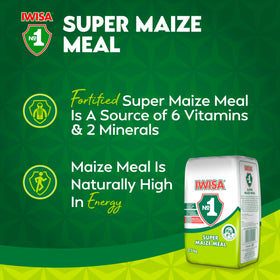 Iwisa Super Maize Meal porridge served in a warm bowl.