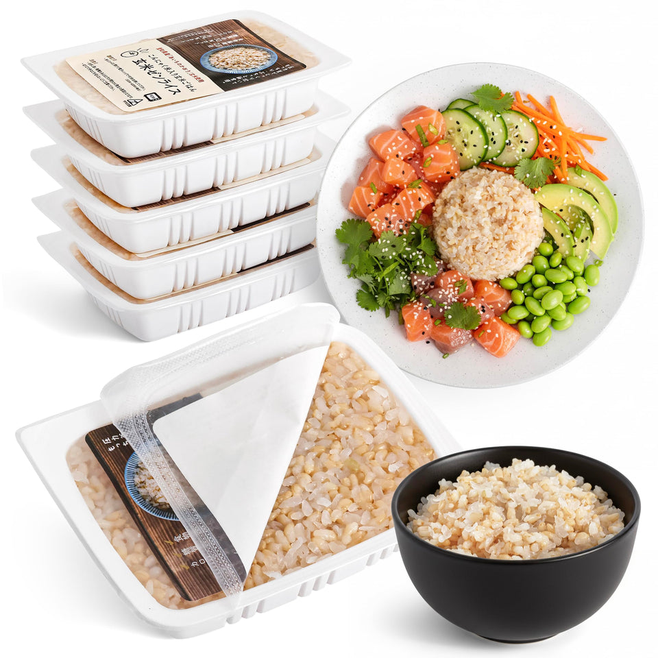 Izukappa Genmai ZenRice five-pack packaging for quick meals