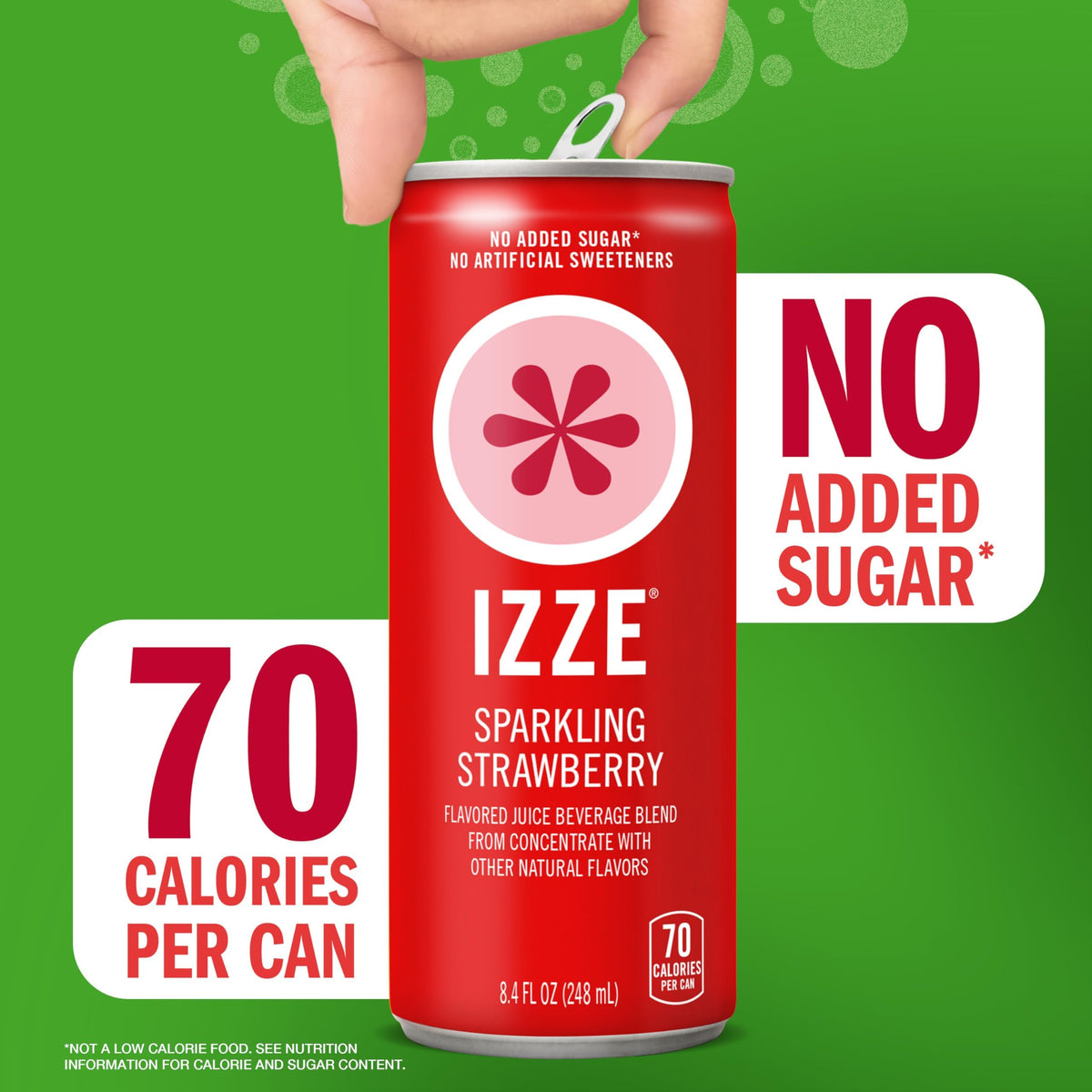 IZZE 24-pack packaging scene, convenient for entertaining at home.