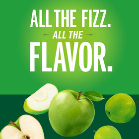 Closeup of IZZE Apple bubbles, showcasing lively fizz and refreshing taste.