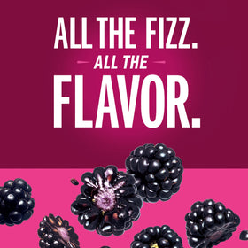 IZZE Blackberry sparkling juice pack highlights convenient 24-pack for gatherings.