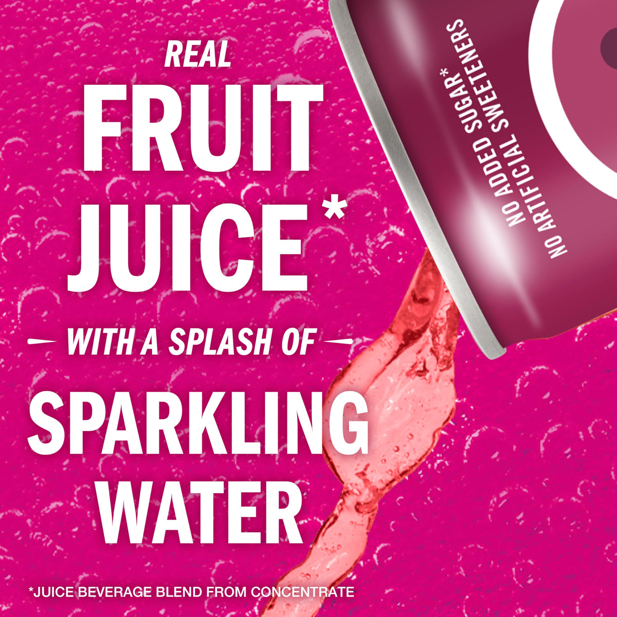 IZZE glass with blackberry bubbles evokes refreshing moment.
