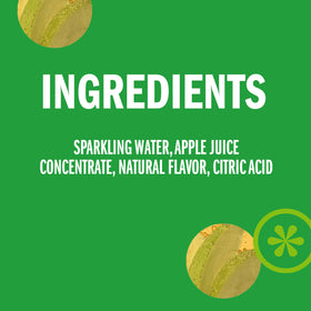 A busy fridge stocked with IZZE Apple Sparkling Juice, ready for a quick pick-me-up.