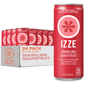 IZZE Grapefruit sparkling juice can front view for a refreshing sip