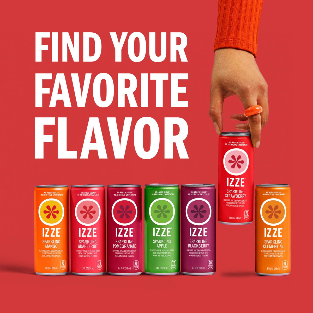 IZZE Grapefruit label close-up showing real fruit juice content