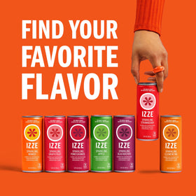 IZZE Mango fruit visual slices showcase juicy color and natural flavor