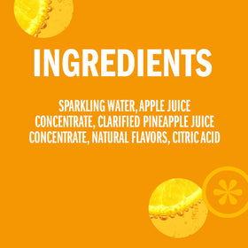 IZZE Pineapple sparkling juice served on ice for a refreshing moment
