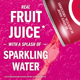 Close-up of IZZE label highlighting no added sugar and natural flavors.