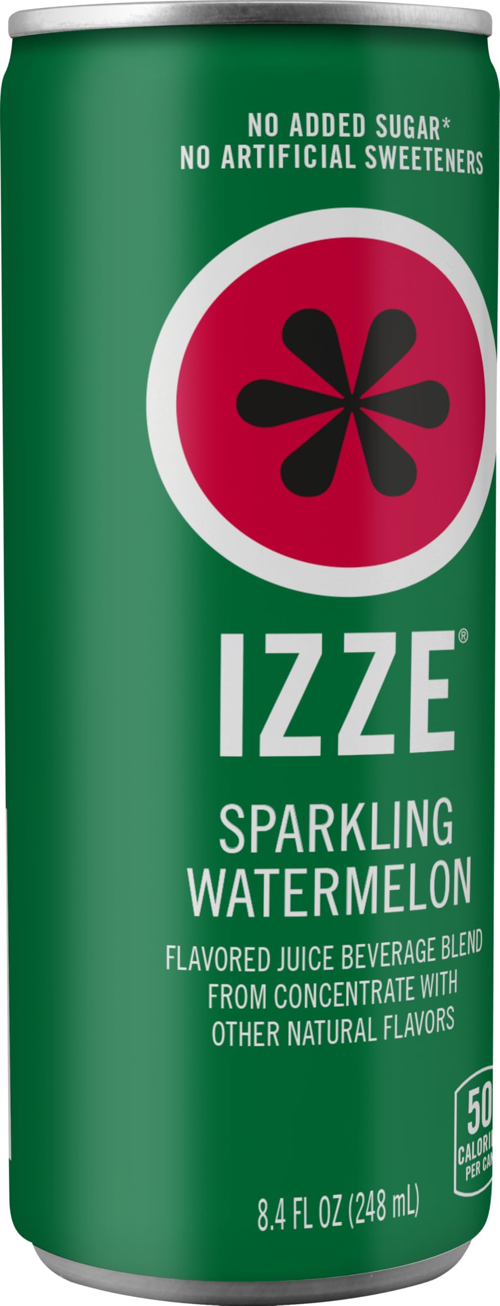 IZZE real fruit juice in a glass with ice showcases flavor and fizz.