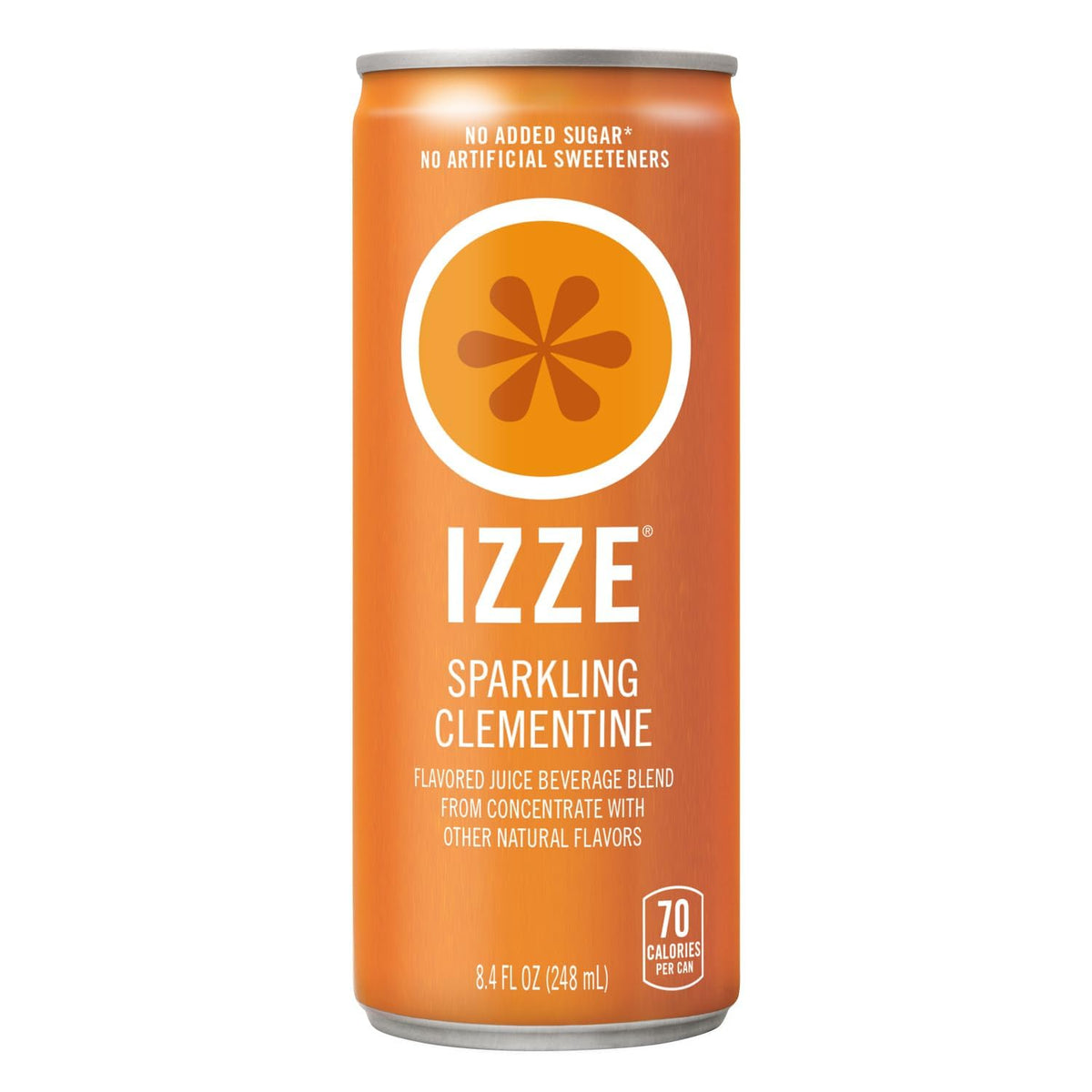 IZZE variety-pack display of 24 cans, perfect for sharing at events.