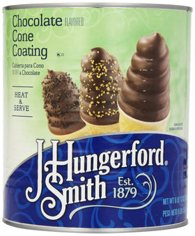J. Hungerford Smith cone coating chocolate 6lb 13oz tin pours smoothly to a thin shell.