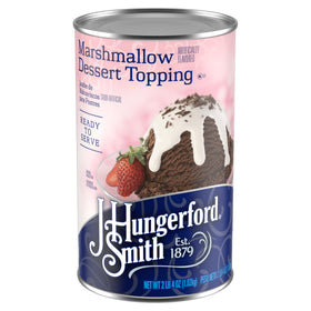 J. Hungerford Smith marshmallow topping can pour enhances desserts with smooth drizzle.