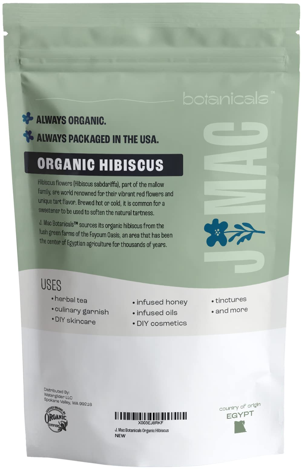 J Mac Botanicals family-owned brand with a satisfaction promise.