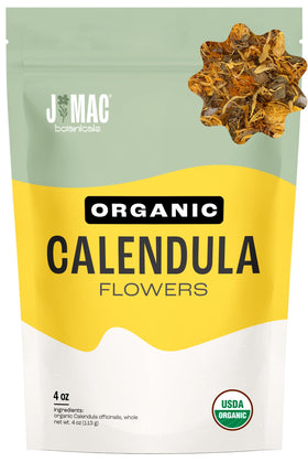 J Mac Botanicals calendula dried flowers bulk bag ideal for teas and crafts