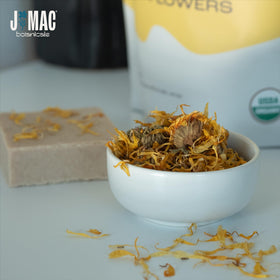 J Mac Botanicals calendula for soaps and salves in handmade cosmetics