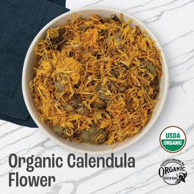 J Mac Botanicals calendula whole flowers close-up showing vibrant petals for crafts