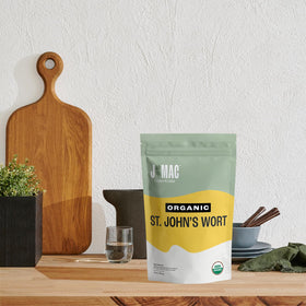 J Mac Botanicals St John's Wort harvested in Albanian-Montenegrin mountains.