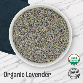 J Mac Botanicals organic lavender buds, loose petals ready for culinary infusions.