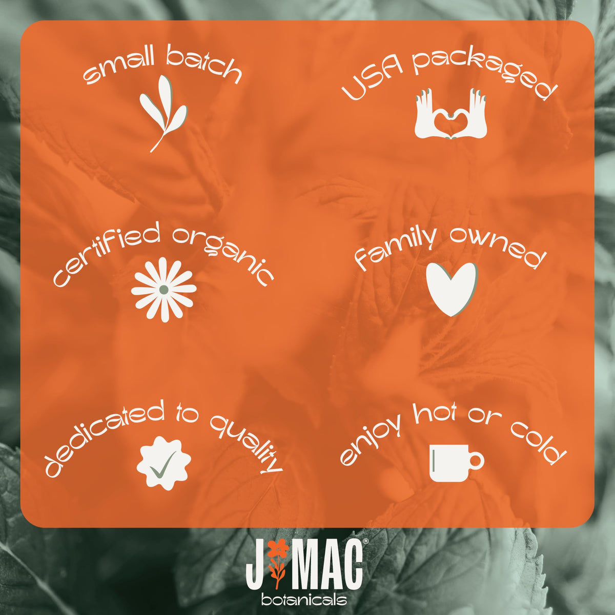 J Mac Botanicals Moringa leaf bulk USA packaging emphasizes freshness and convenience.